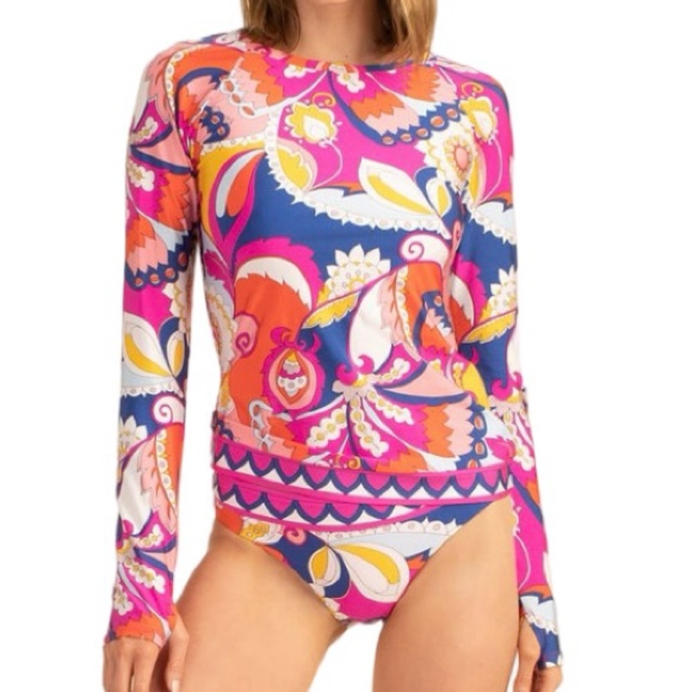TRINA TURK Sevilla Print Swimwear Top